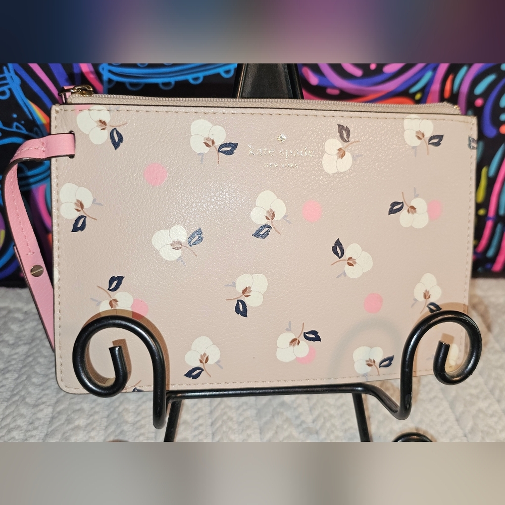Kate Spade Arch Place Mya Breezy Floral Ditsy Pouch/Wristlet